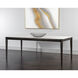 Queens 78.75 X 39.25 inch White / Smoke Grey Dining Table